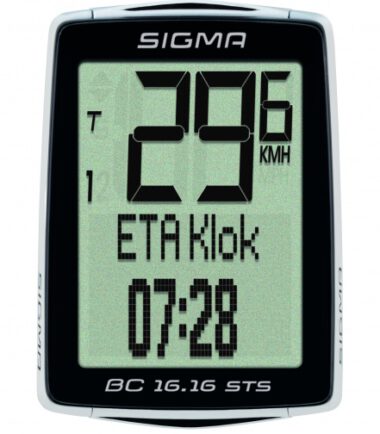 Sigma fietscomputer BC 16.16 STS CAD zwart