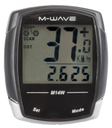 M-Wave Fietscomputer 14 Functies Zwart