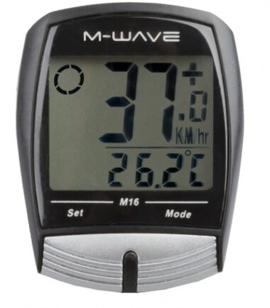 M-Wave Fietscomputer 16 Functies Zwart