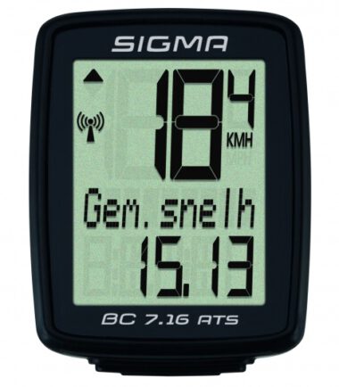 Sigma fietscomputer BC 7.16 ATS zwart