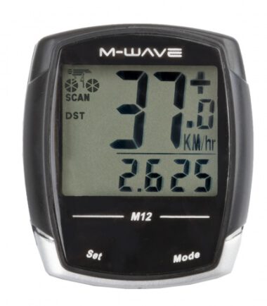 M-Wave Fietscomputer 12 Functies Zwart