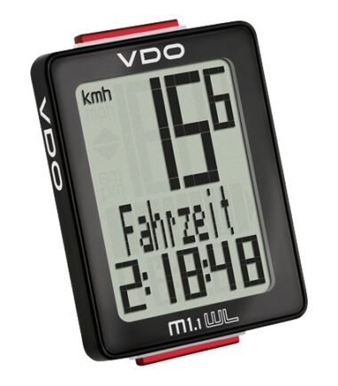 VDO fietscomputer M1.1 WR zwart